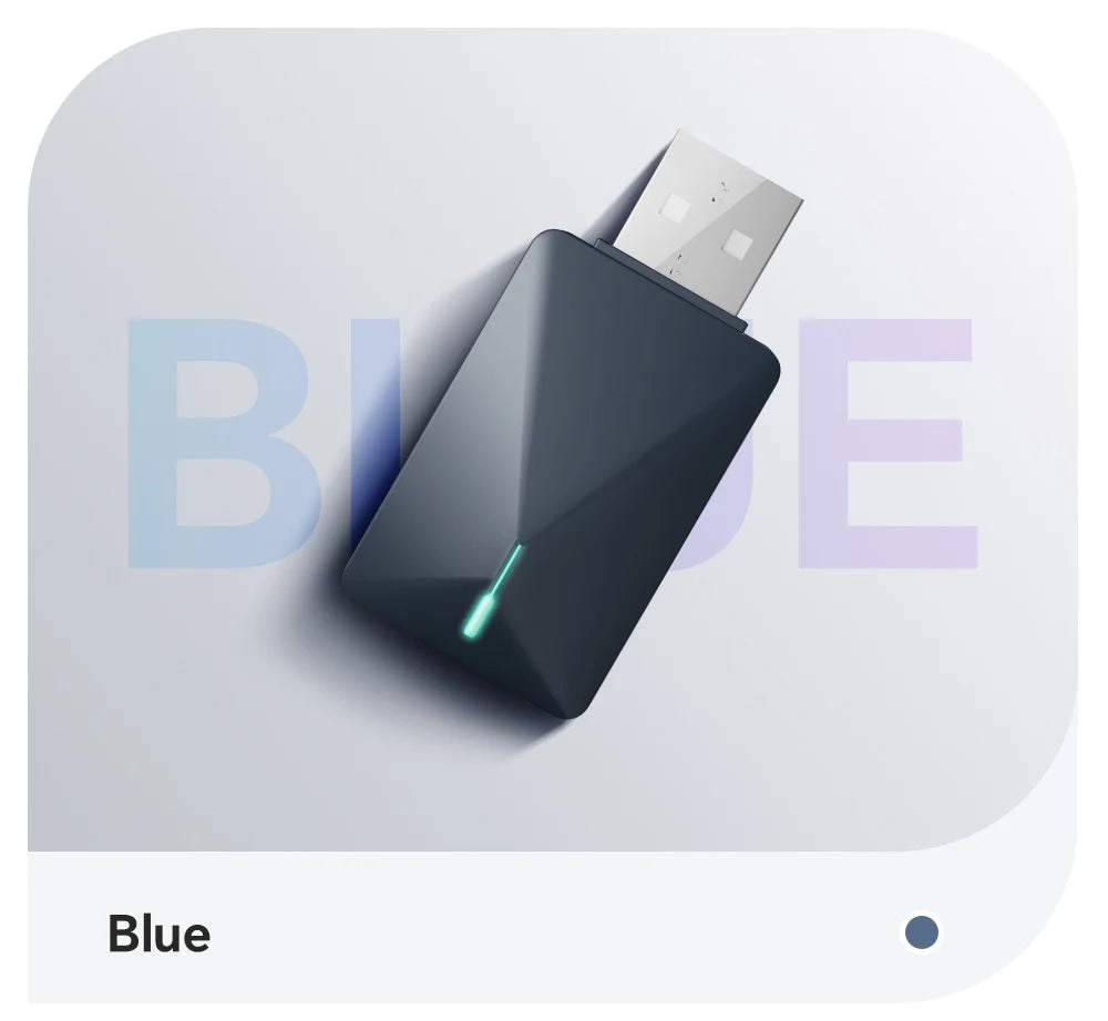 2 in 1 Mini Wired to Wireless CarPlay & Android Auto Adapter – 5GHz WiFi5 for Cars with Wired CarPlay/Auto