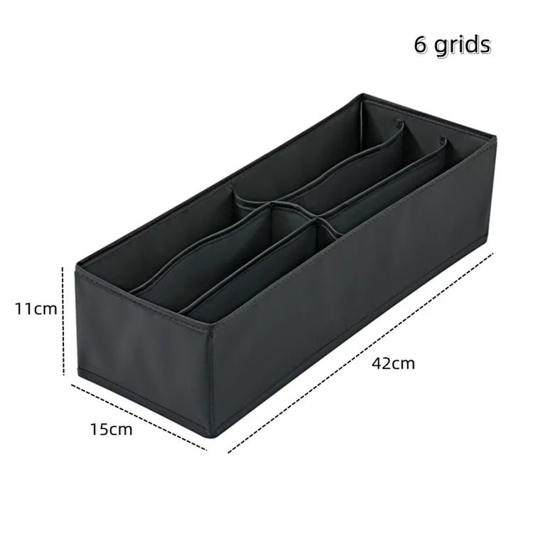 Underwear & Socks Organizer Box – Drawer Dividers for Bras, Pants, Scarves, Ties, Jeans, and Clothing Storage