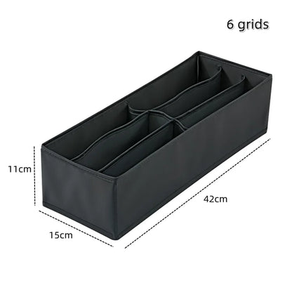 Underwear & Socks Organizer Box – Drawer Dividers for Bras, Pants, Scarves, Ties, Jeans, and Clothing Storage
