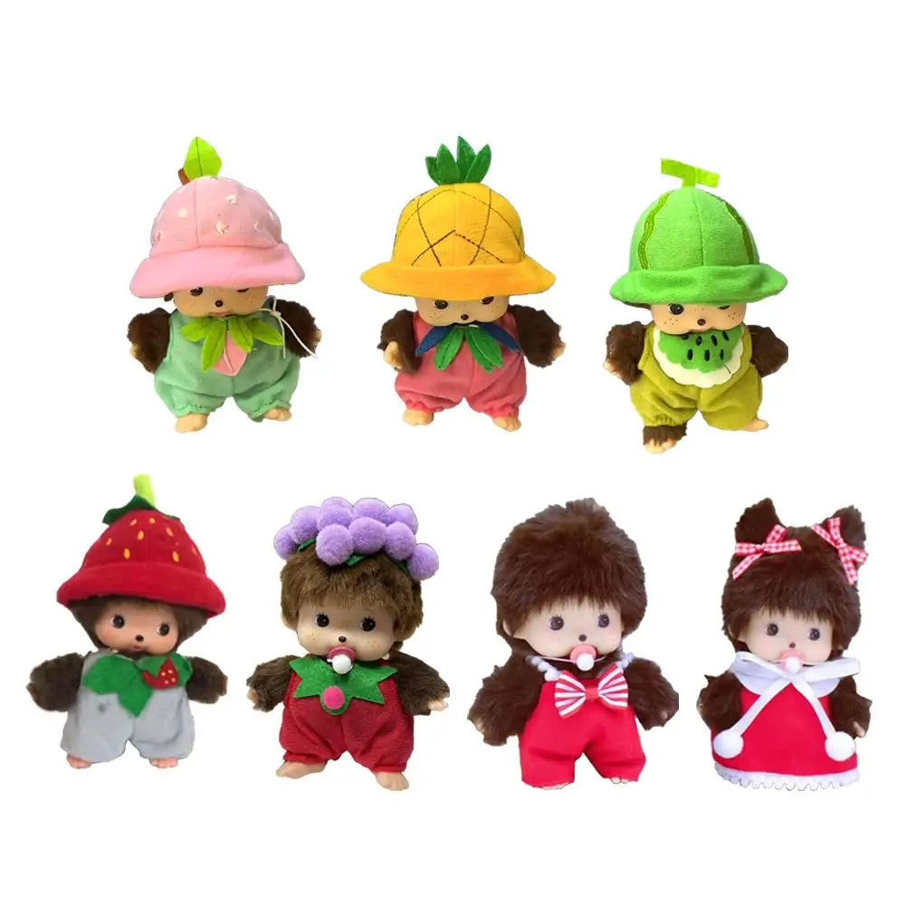 Fruit Adventure Strawberry Plush Doll – Cute PP Cotton Monchichi-Style Toy Bag Pendant Gift 15cm