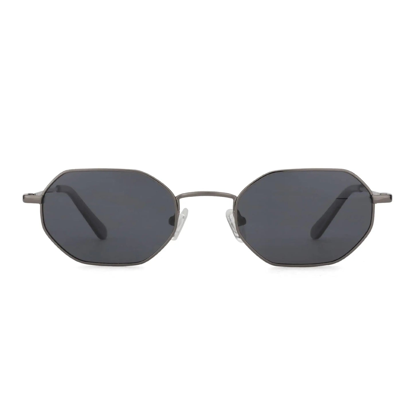 ZENOTTIC Retro Small Polygon Polarized Sunglasses — Metal UV400 Anti-Glare Shades for Men & Women, Driving & Outdoor Eyewear