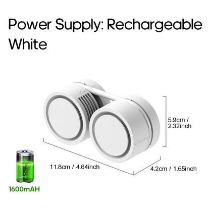 Portable Foldable Neck Fan – 1600mAh USB Rechargeable Personal Cooling Fan, Silent Mini Hands-Free Fan for Sports, Travel & Outdoor Use