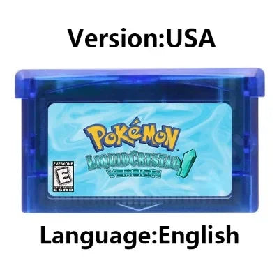 GBA Game Cartridge – 32-Bit Pokemon Series: Crown Clover, Unbound, Quetzal, Glazed, Gaia & Emerald Legacy