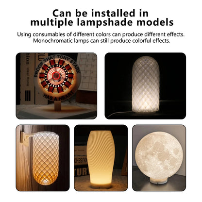 Bambu Lab 3D Printing DIY Creative Model – Wireless Mouse, Aviation Engine, LED Light Kit 001 for 3D Printer