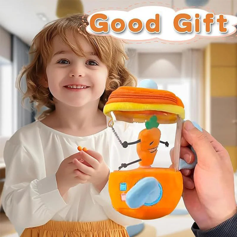 Rotating Carrot Plush Toy — Cute Dancing Vegetable Cartoon Interactive Toy for Kids Boys & Girls