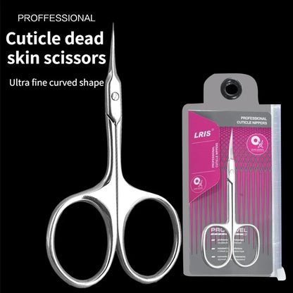 Stainless Steel Cuticle Scissors - Professional Nail Nipper Trimmer Manicure Tool
