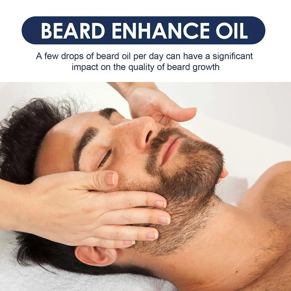 30ml Men’s Beard Growth Oil – Nourishing Beard Care Serum for Softening, Strengthening, Thickening & Grooming Styling Beard Oil for Fuller Beard Growth