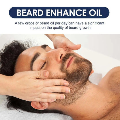 30ml Men’s Beard Growth Oil – Nourishing Beard Care Serum for Softening, Strengthening, Thickening & Grooming Styling Beard Oil for Fuller Beard Growth