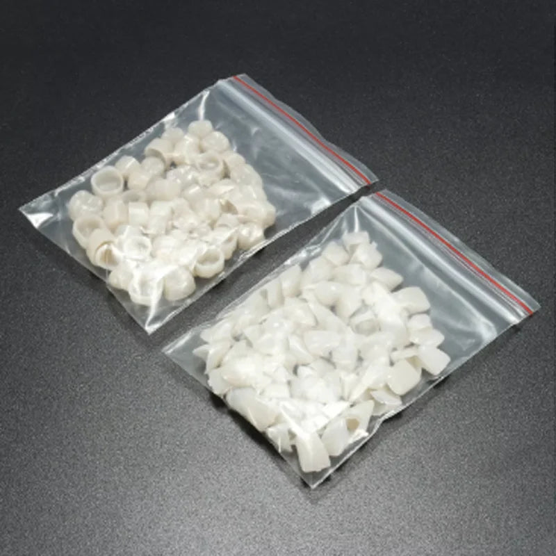 50/100pcs Dental Temporary Crown Resin Veneers – Porcelain Teeth Materials for Anterior & Posterior Teeth Restoration