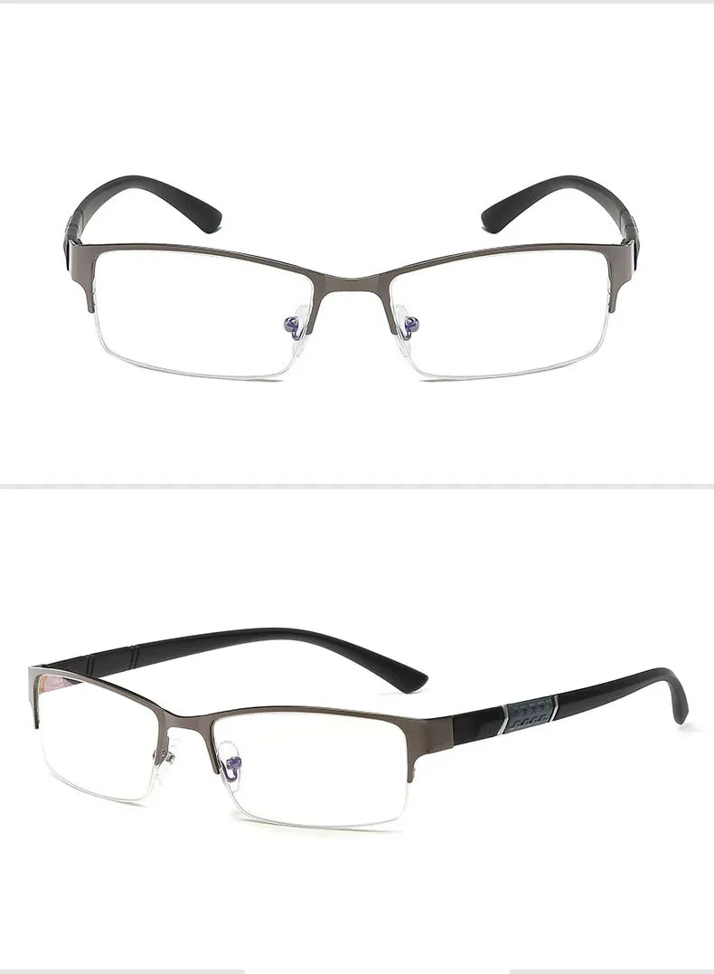 New Half Metal Frame Nearsighted Glasses Unisex Prescription Myopia 0 -0.5 -1 -1.5 -2 -2.5 -3 -4 -5 -6 Unisex óculos de leitura