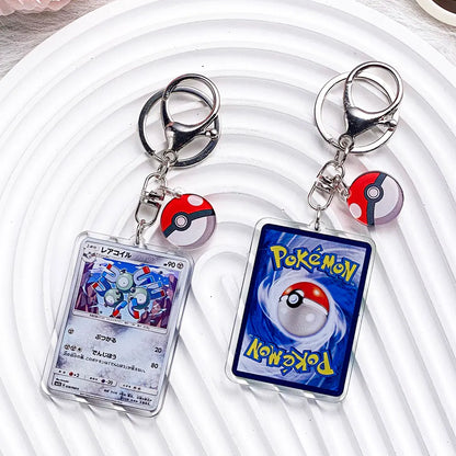 Pokemon Acrylic Keychain Charms - Pikachu Bulbasaur Jigglypuff Bag Pendant Backpack Accessories Gift
