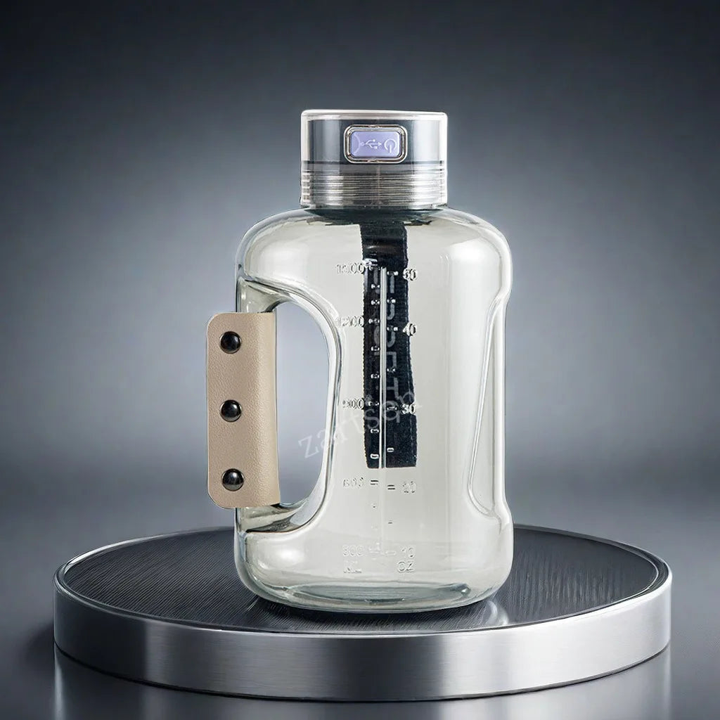 1.5L Hydrogen Water Bottle - Portable Sports Bottle with Rich Molecular Hydrogen Water Generator
