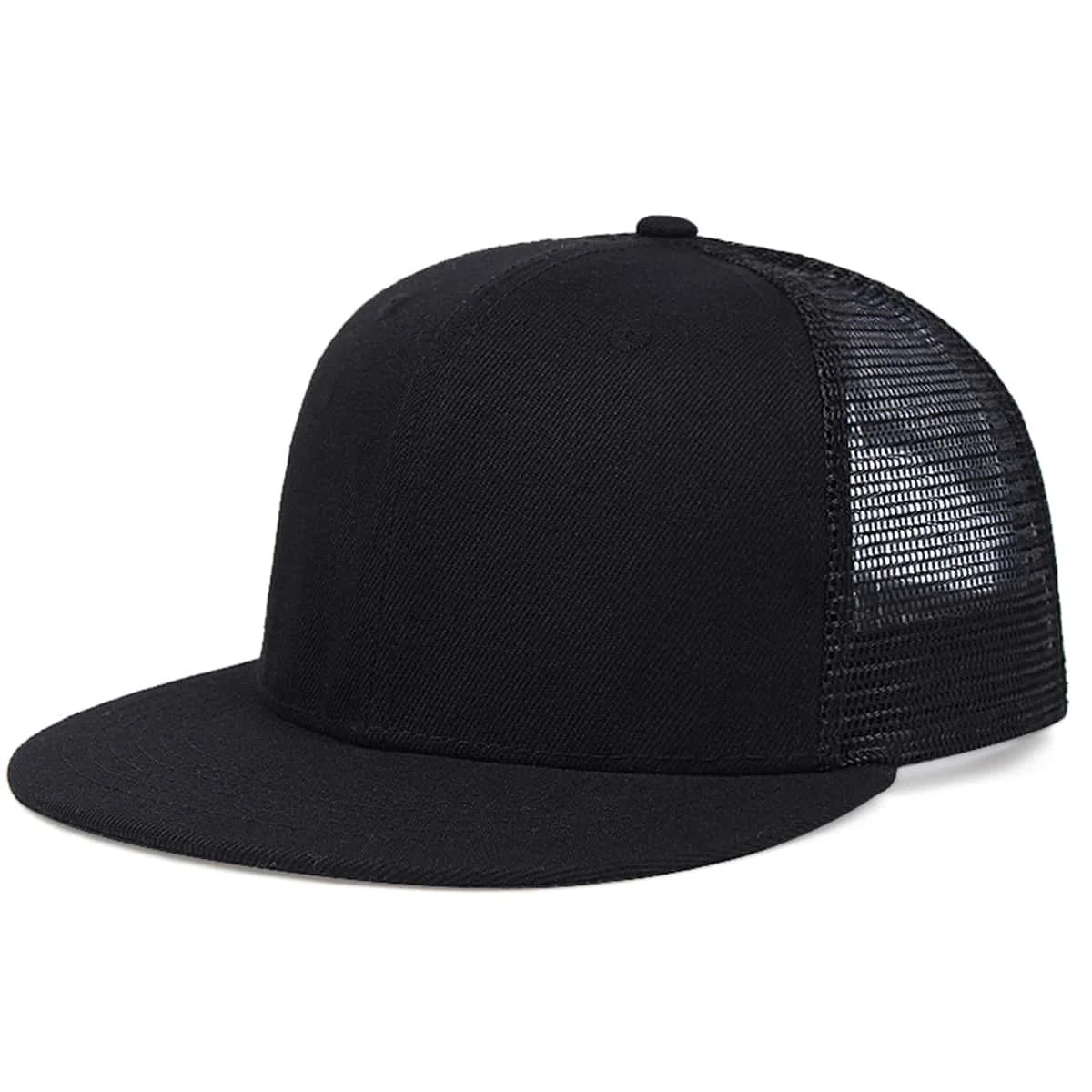 Fashion Mesh Baseball Cap – Camouflage Solid Color Snapback Trucker Hat for Outdoor Sports