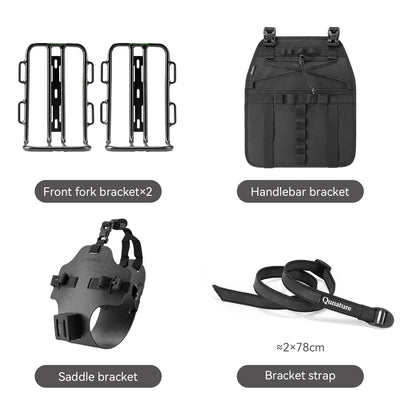Qunature Bikepacking Bike Bag - Fully Waterproof MTB & Road Bicycle Rack Storage Bag