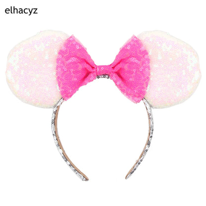 Big Classic Polka Dot Bow Minnie Mouse Ears Headband – Festival & Party Hairband for Women & Girls, Disney Trip Accessories