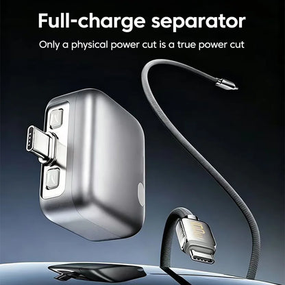 140W Smart Fast Charging Adapter - Auto-Disconnect USB-C Charger with Intelligent Charging Protection for Type-C Devices
