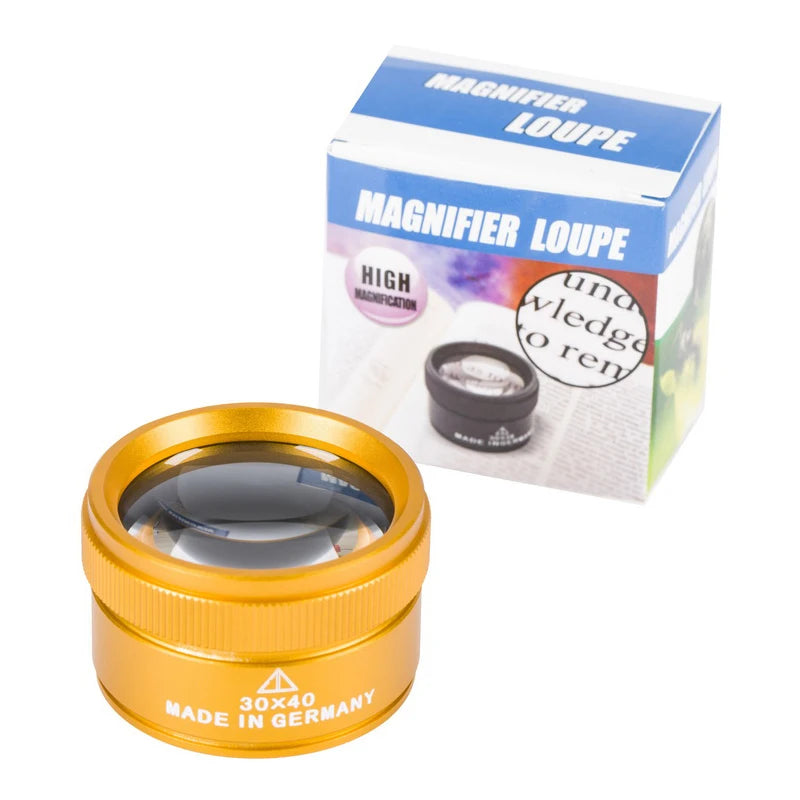 30x Metal Magnifier Loop – Jewelry Identification & Repair Microscope for Circuit Boards & Watches