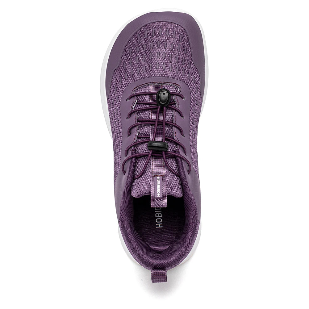 HOBIBEAR Wide Toe Running Shoes – Comfortable Non-Slip Sneakers with Elastic Band for Men & Women