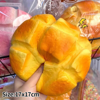 Squishy Toast Stress Relief Ball - Slow Rising Bread Fidget Squeeze Toy & Fun Gift