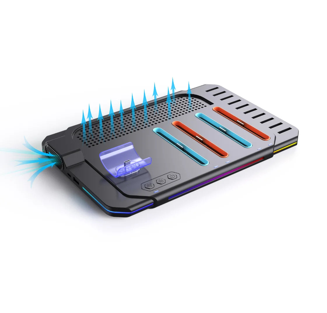 Multi-Functional Switch 2 Cooling & Charging Stand SW2139 – Fan, 10 Game Card Slots & 9 LED Light Effects