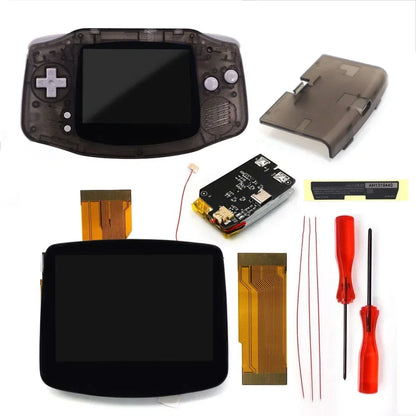 GBA V5 Laminated IPS LCD Backlight Kit – Built-In 1800mAh Rechargeable Battery with Type-C Port for Game Boy Advance
