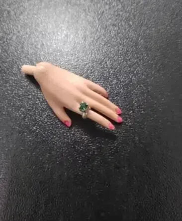 LX578 Handmade Crystal Diamond Doll Jewelry Set – Toy Rings & Fashion Accessories for 1/6 30cm Dolls (15 Days Production Time)