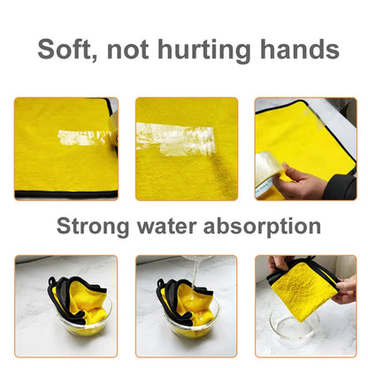Extra Soft Car Wash Microfiber Towel - 3/5/10 pcs Car Cleaning Drying Cloth for Detailing, Care, and Wash - Scratch-Free Towel