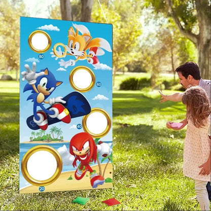 Sonic The Hedgehog Bean Bag Game – Kids Party Decoration & Birthday Gift