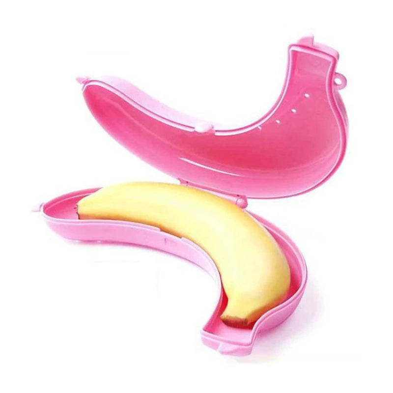 Cute Banana Storage Box for Outdoor Travel - Keep Your Bananas Fresh on the Go!