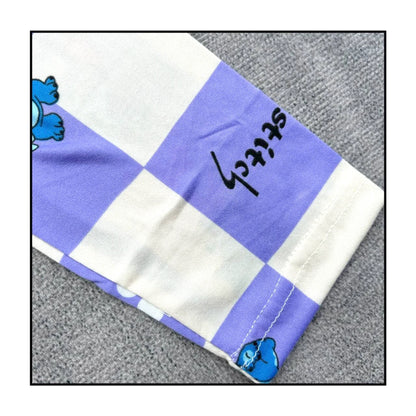 New Spring Children’s Pajama Set – Stitch & Angel Long-Sleeve Sleepwear with Pants for Boys & Girls