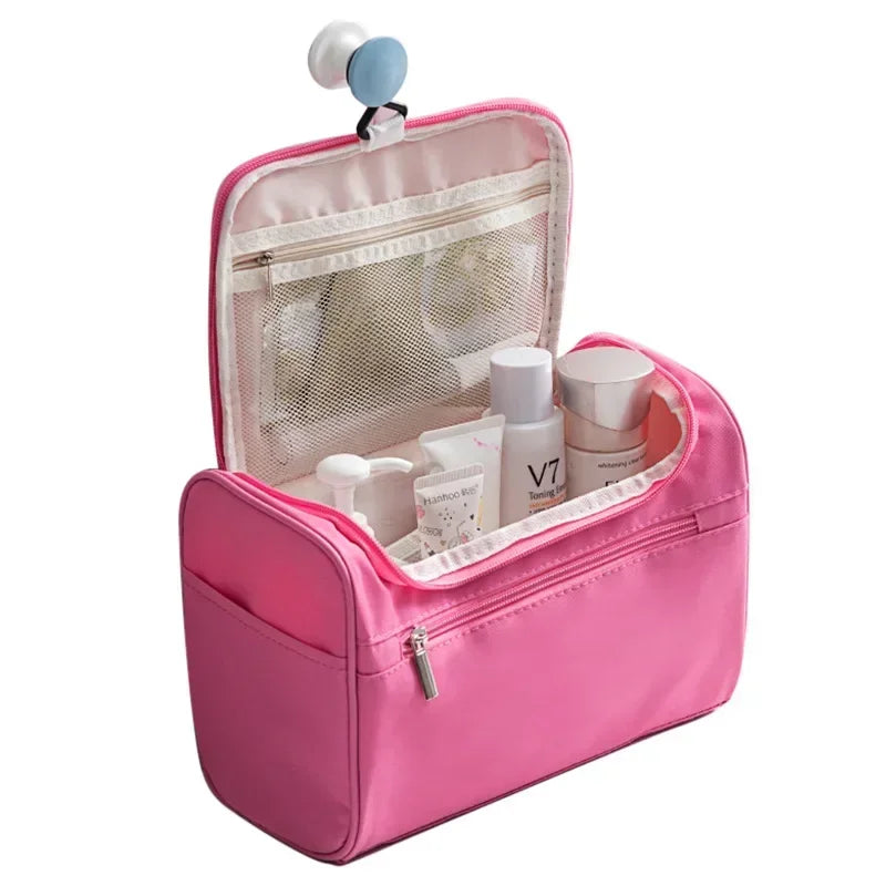 Large Waterproof Travel Cosmetic Bag – Unisex Makeup Organizer Toiletry Storage Pouch for Women & Men Travel Essentials