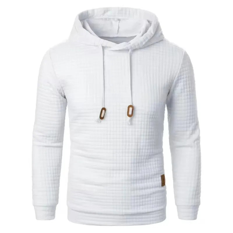 Warm Men's Solid Color Hoodie - Oversized Sweatshirt with Zipper, Paired Hoodies for Men & Women