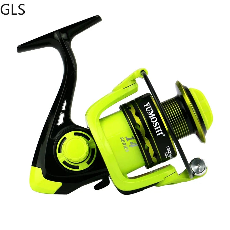 Saltwater Spinning Fishing Reel - 2000-7000 Series High Speed 5.2:1 Gear Ratio Ultralight Reel with Metal Spool & Magnetic Brake System