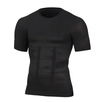 Men’s Slimming Compression Shaper Vest – Posture Support T-Shirt, Body Shaping & Tummy Control, Breathable Quick-Dry Under Shirt for Fitness & Daily Wear