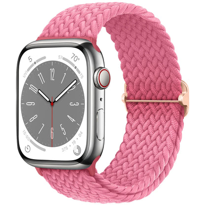 Elastic Braided Solo Loop Apple Watch Band – Adjustable Stretch Strap for Series SE, 5–11 & Ultra 3 (40mm–49mm)