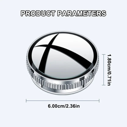 SEAMETAL 2PCS Wide-Angle Blind Spot Mirrors — 360° Adjustable HD Suction Cup Round Car Auxiliary Rearview Mirrors