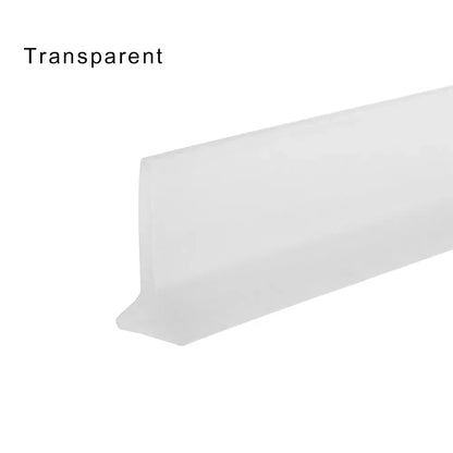 Flexible Silicone Water Stopper Strip - Self-Adhesive Shower Door Water Barrier for Bathroom Wet and Dry Separation