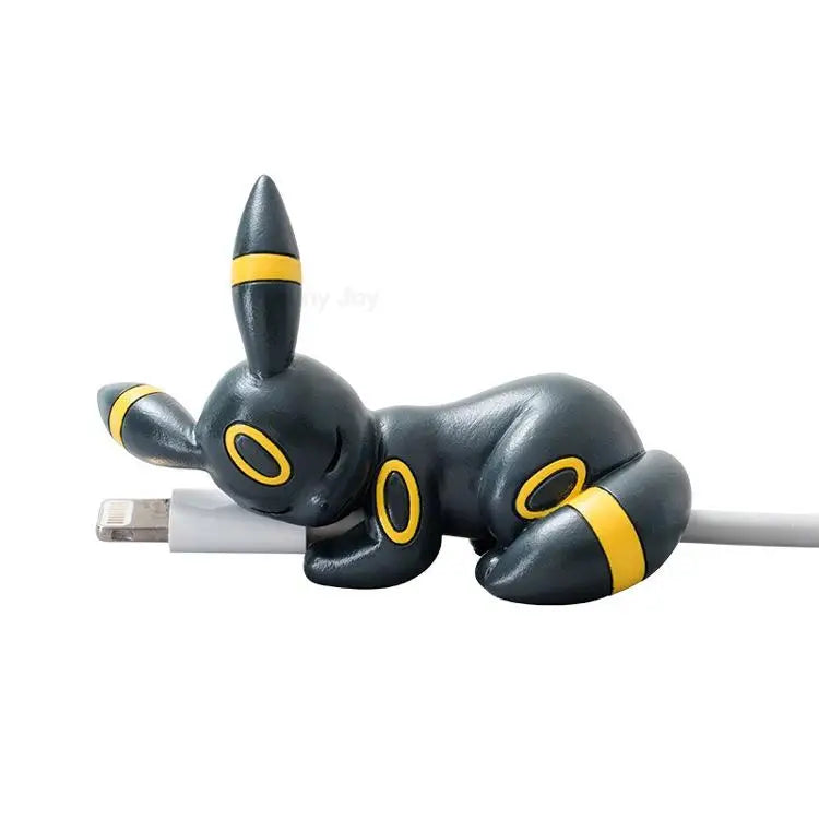 Anime USB Cable Bite Protective Case – Pikachu, Eevee, Jigglypuff Cute Cartoon Figure Charger Cable Cover Gift