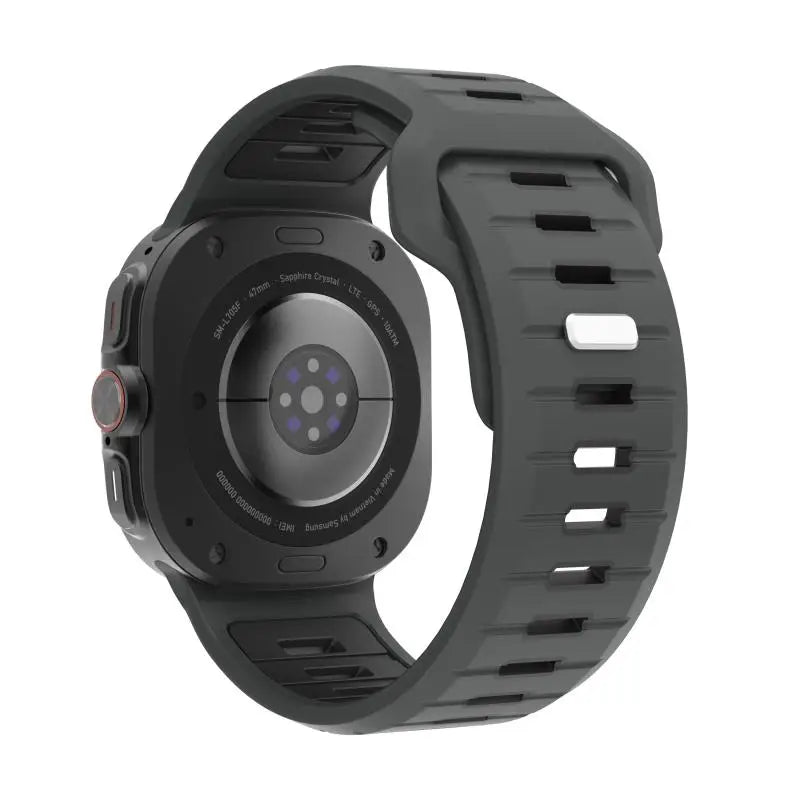 Sports Silicone Strap for Samsung Galaxy Watch Ultra 2025 — Soft Two-Color No-Gap Band for 47mm Galaxy Watch 7 Ultra