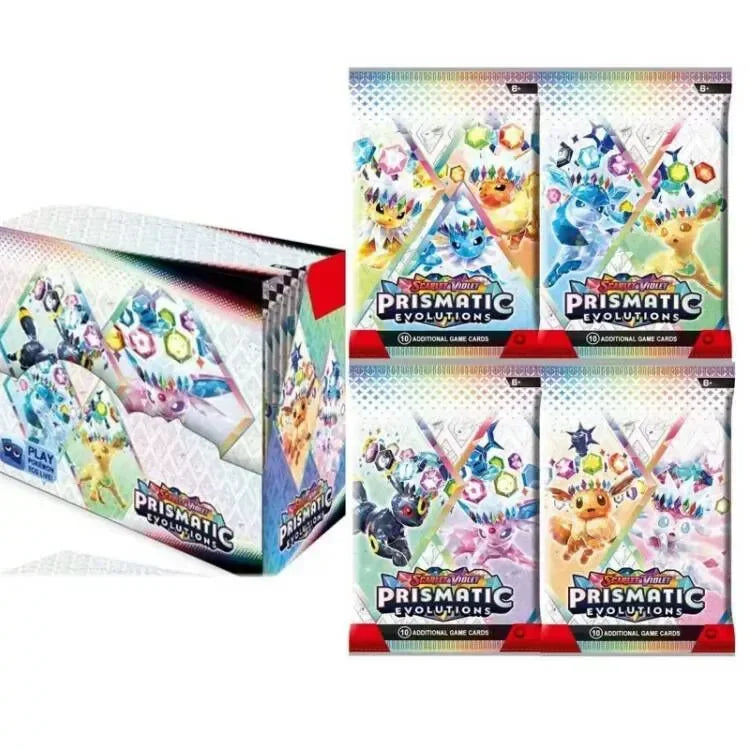 360Pcs Pokemon Cards – Destined Rivals Prismatic Evolutions Scarlet & Violet PALDEAN English Booster Pack