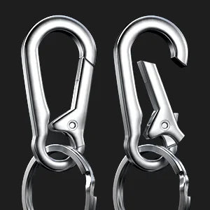 1/5PCS Metal Gourd Buckle Keychain – Strong Carabiner Climbing Hook for Car Keys & Vintage Accessories