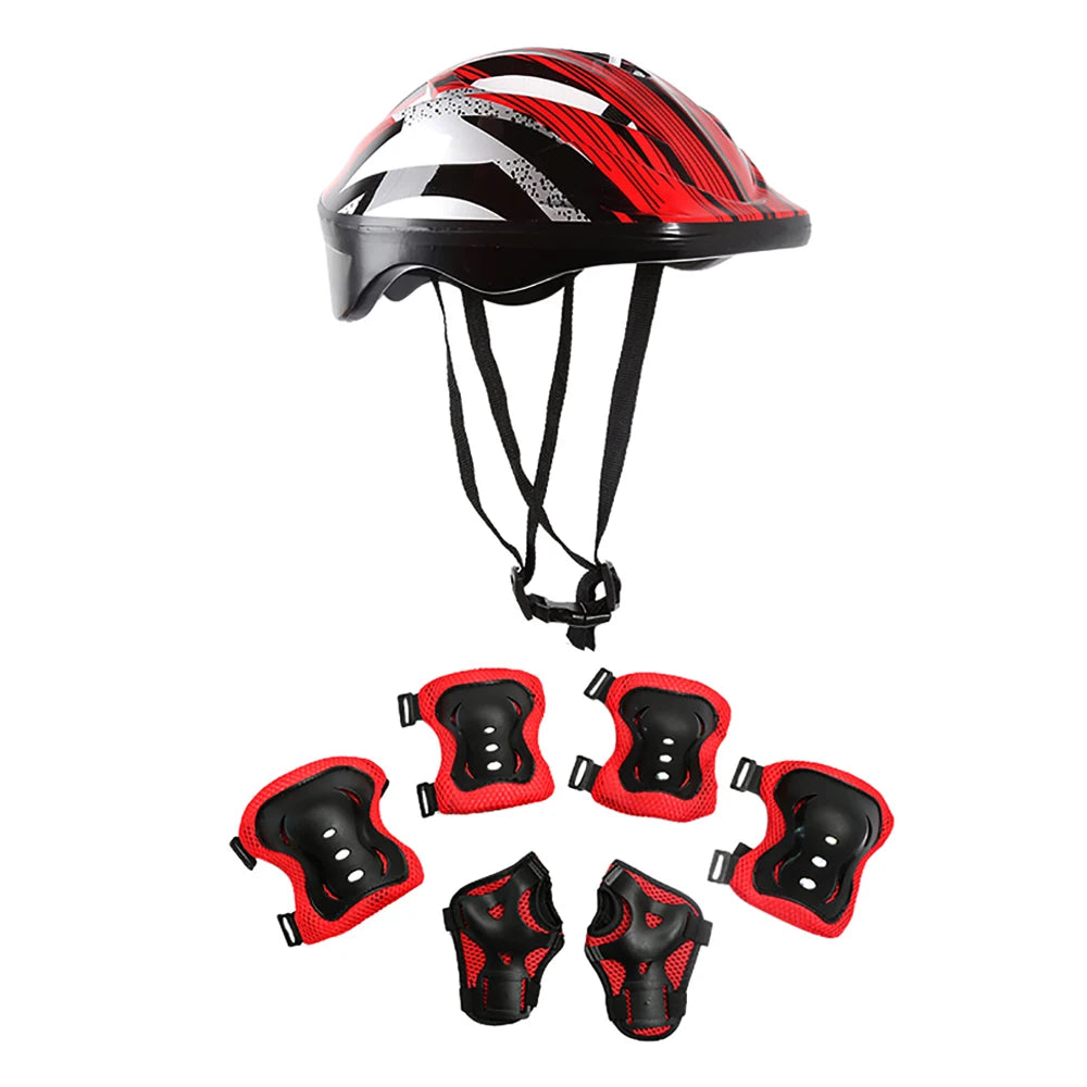 Kids Bike Helmet & Protective Gear Set – Toddler Helmet with Knee, Elbow & Wrist Pads for Cycling, Skateboard, Scooter & Skating
