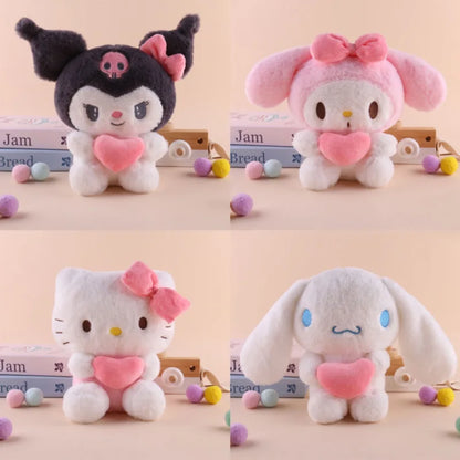 22cm Sanrio Hello Kitty & Kuromi Plush Pillow – Soft Stuffed Animal Toy Gift for Girls (My Melody, Cinnamoroll)