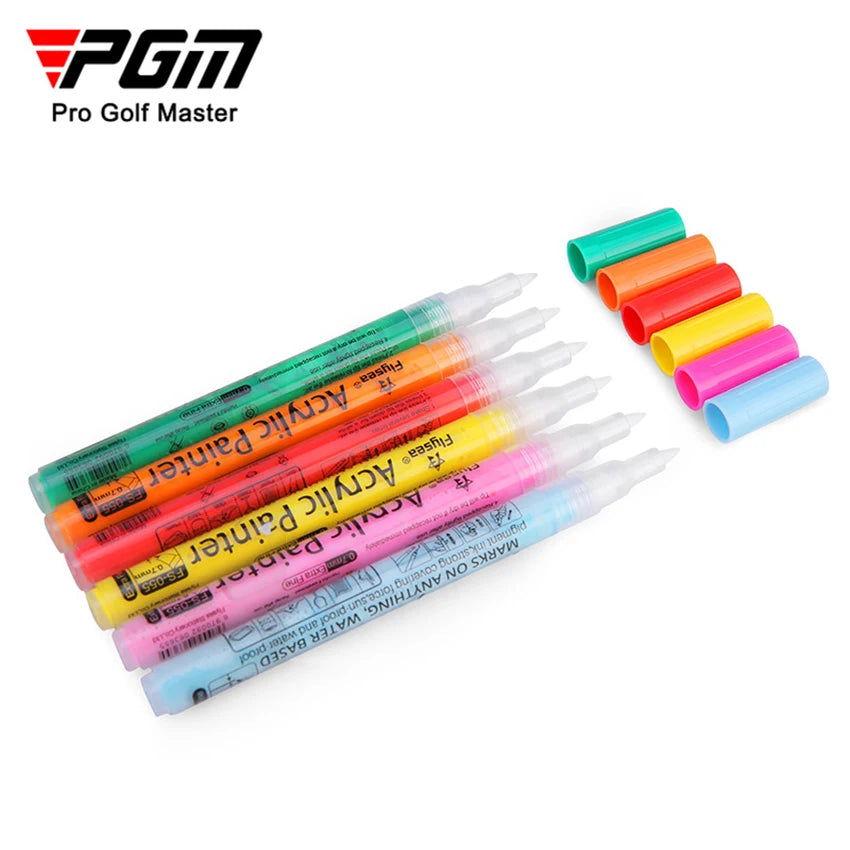 New Golf Club Color Changing Pen – Waterproof Acrylic Ink with Sunscreen & Covering Power, 12 Colors Gift for Golfers