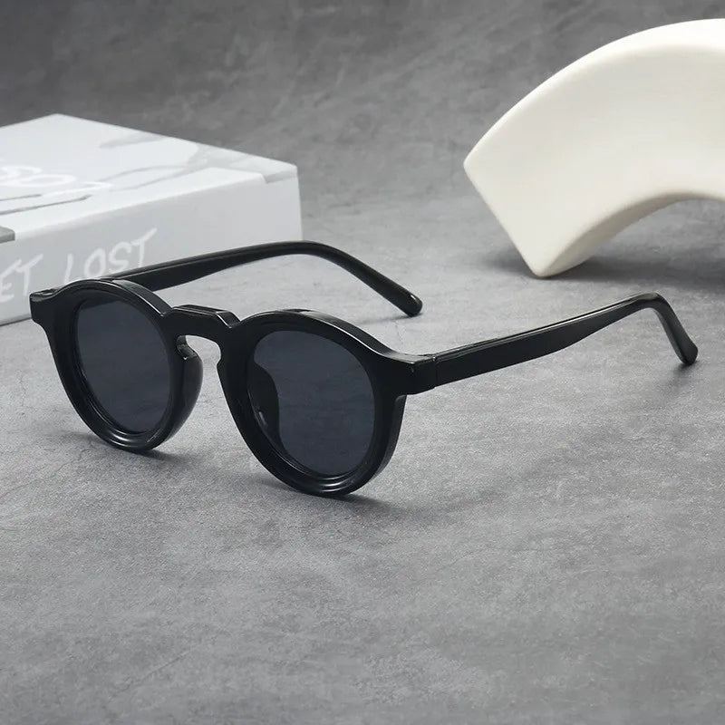 2025 Retro Round Small Frame Sunglasses — High-End UV Resistant Shades for Men & Women, Fashion Trend