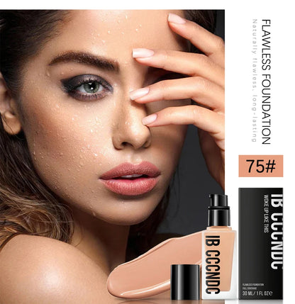 Flawless All-Day Waterproof Concealer & Foundation – 6-Color Full Coverage Moisturizing Makeup for Women