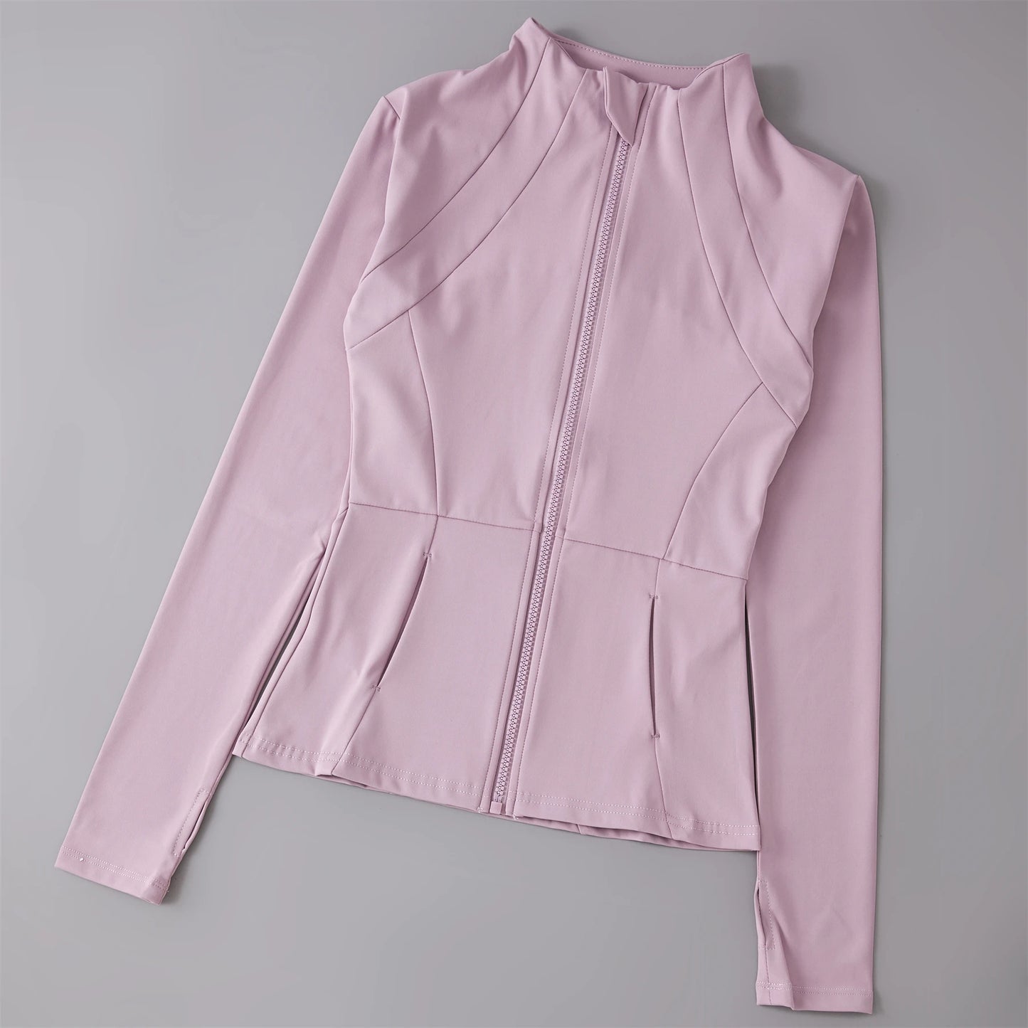 Women’s Sports Windbreaker Jacket — Long Sleeve Workout Top, Running Sweatshirt, Yoga Activewear