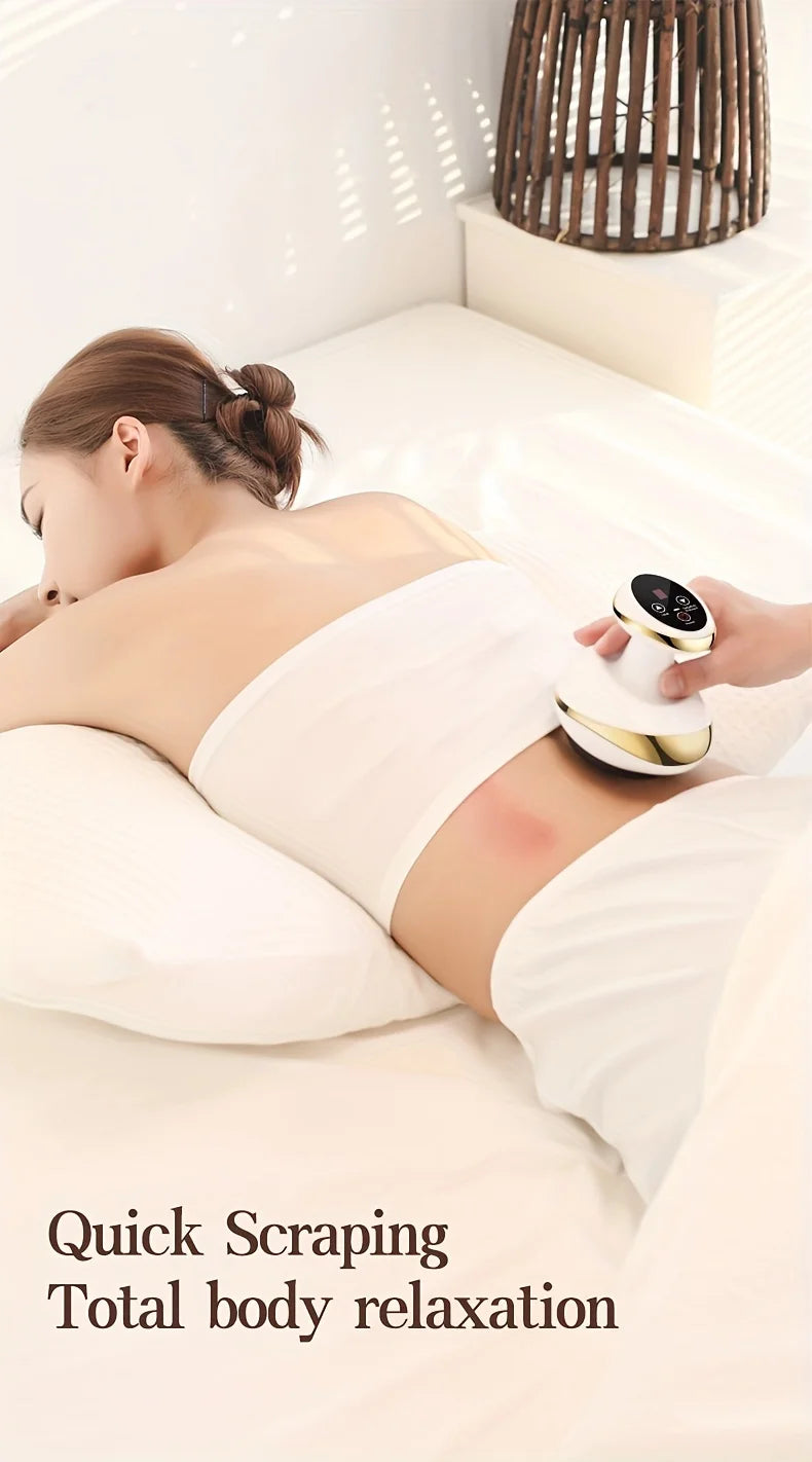 Electric Meridian Massage Brush – Full Body Cupping & Scraping Massager for Abdomen & Back Relief at Home