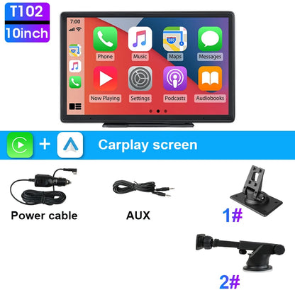 7/10" CarPlay Smart Screen - Wireless CarPlay & Android Auto Multimedia Player for Apple & Android Devices