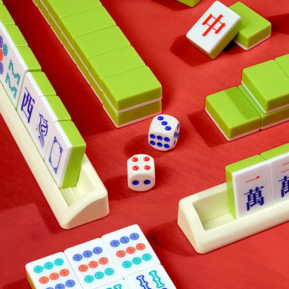 144-Piece Mahjong Set - Portable Travel Table Game for Gatherings & Holiday Gifts